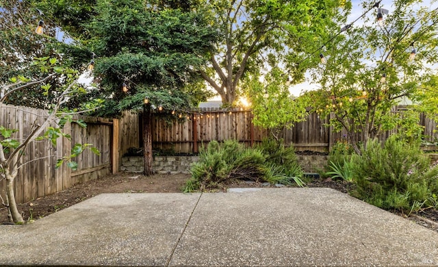 view of patio / terrace with a fenced backyard