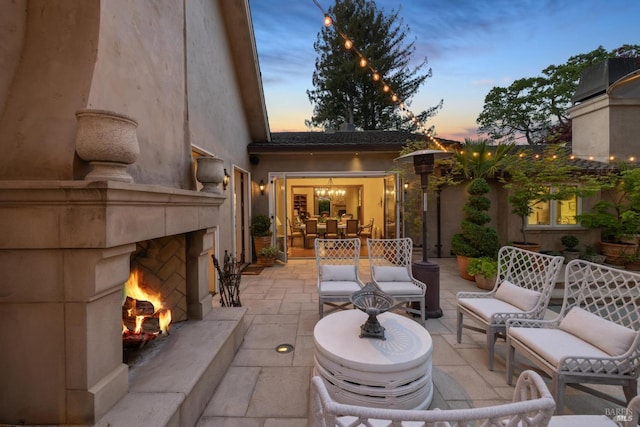 1571 Silver Trl, Napa, CA 94558 - view of patio with a fireplace