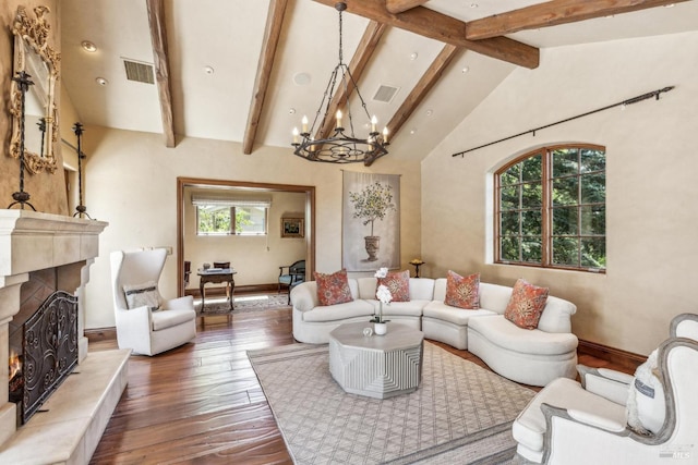 1571 Silver Trl, Napa, CA 94558 - living area featuring visible vents, wood finished floors, baseboards, and a warm lit fireplace