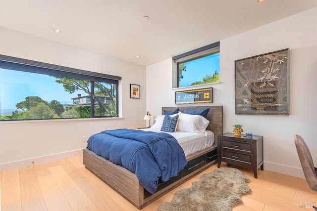 86 Sugarloaf Dr, Tiburon, CA 94920 - bedroom with baseboards, recessed lighting, and wood finished floors