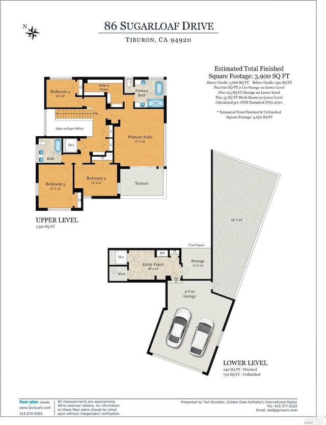 86 Sugarloaf Dr, Tiburon, CA 94920 - floor plan