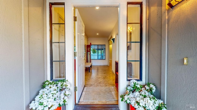 view of exterior entry
