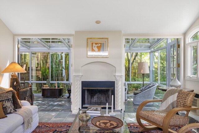view of sunroom / solarium