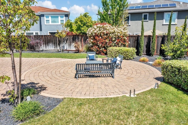 439 Mckenna Ct, Benicia, CA 94510 - exterior space featuring a patio area and a fenced backyard