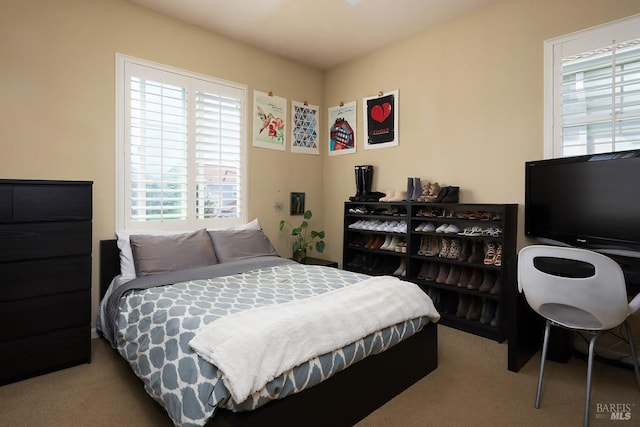 bedroom featuring carpet floors