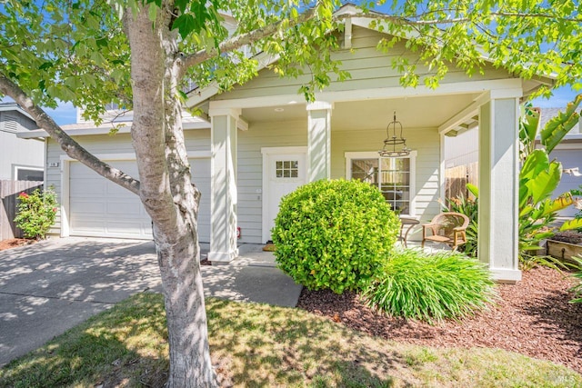 119 Philip Dr, Healdsburg, CA 95448 - view of front of house featuring concrete driveway and a porch
