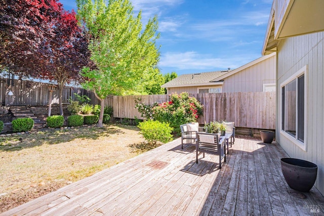 119 Philip Dr, Healdsburg, CA 95448 - deck featuring a fenced backyard