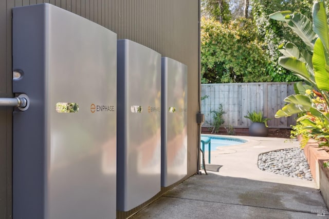 view of swimming pool featuring a fenced backyard, a patio area, and a fenced in pool