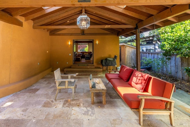149 Auburn Way, Vacaville, CA 95688 - view of patio / terrace featuring fence and outdoor lounge area