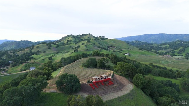 view of mountain feature featuring a rural view