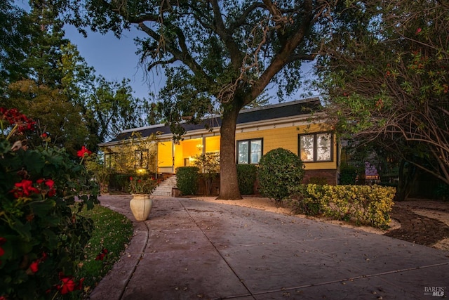 view of front of home