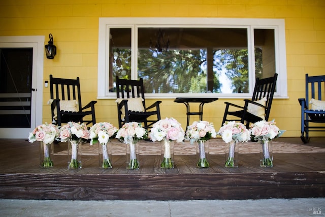exterior space with a wooden deck