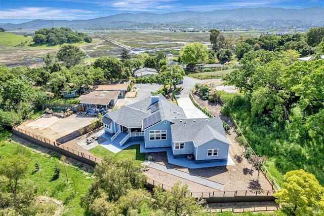 12 Rose Ct, Novato, CA 94945 - aerial view of property and surrounding area featuring a mountainous background