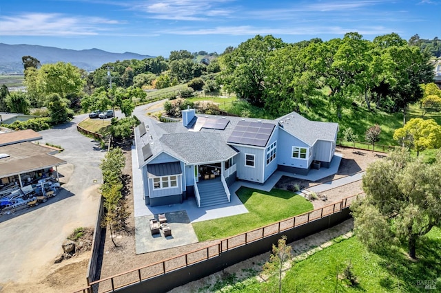 12 Rose Ct, Novato, CA 94945 - view from above of property with a mountain backdrop