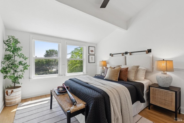 1030 Thompson Ln, Petaluma, CA 94952 - bedroom featuring wood finished floors, a ceiling fan, and baseboards