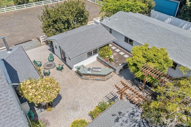 1030 Thompson Ln, Petaluma, CA 94952 - view from above of property