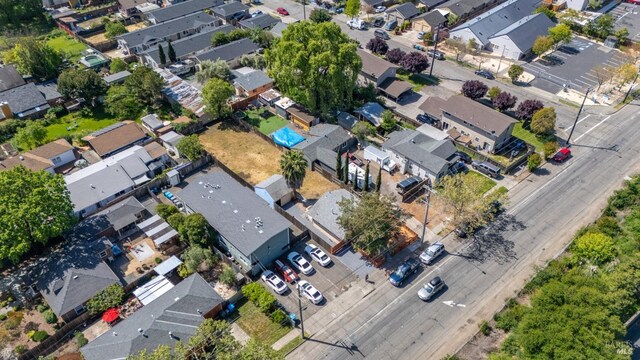 aerial view featuring a residential view
