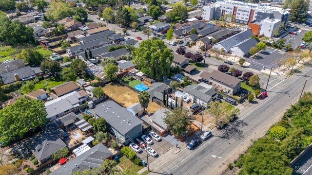 drone / aerial view featuring a residential view