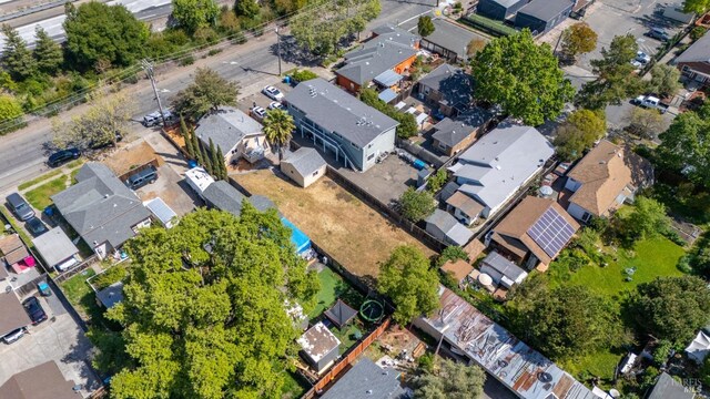 aerial view featuring a residential view