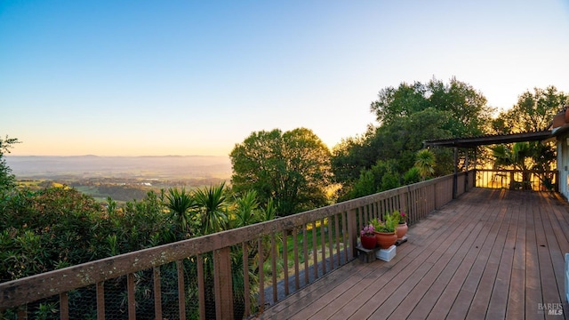 view of wooden terrace
