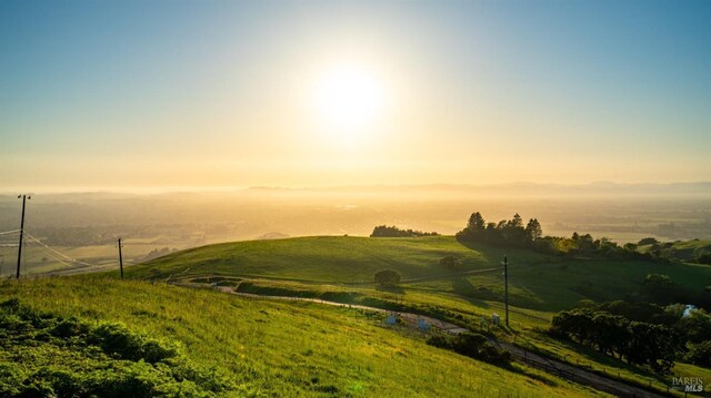mountain view with a rural view