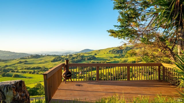 5750 Lichau Rd, Penngrove, CA 94951 - deck with a mountain view