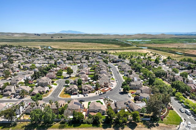 1006 Armsby Way, Suisun City, CA 94585 - aerial view of property and surrounding area featuring nearby suburban area and a mountainous background