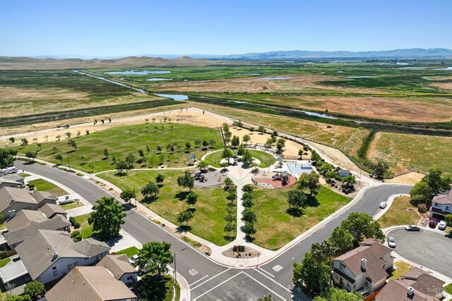 1006 Armsby Way, Suisun City, CA 94585 - aerial view of residential area with a water and mountain view