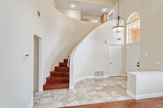 1006 Armsby Way, Suisun City, CA 94585 - entryway featuring a high ceiling, stairway, and baseboards