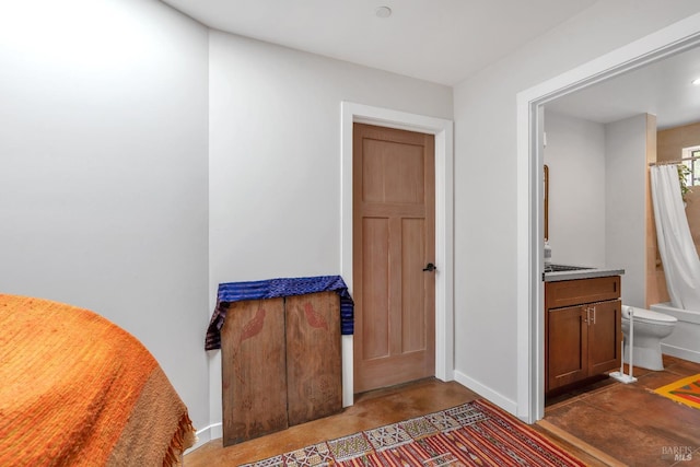 bedroom with baseboards