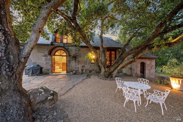 view of patio with grilling area