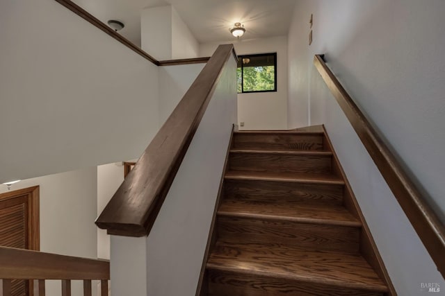 view of stairway