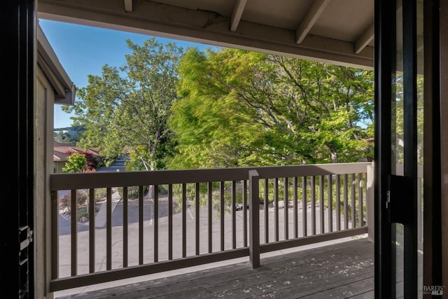 view of balcony