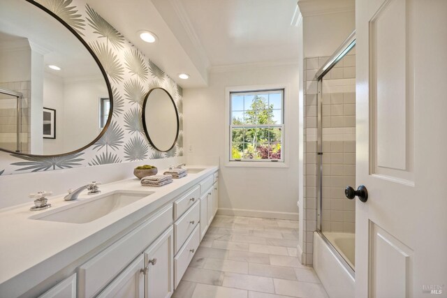 8 Greensburgh Ln, San Anselmo, CA 94960 - bedroom featuring baseboards, ornamental molding, and light colored carpet