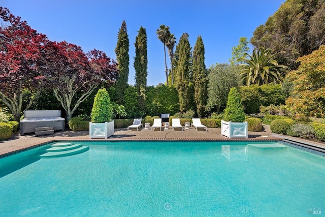 view of pool