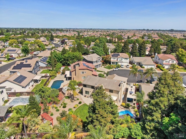 drone / aerial view featuring a residential view