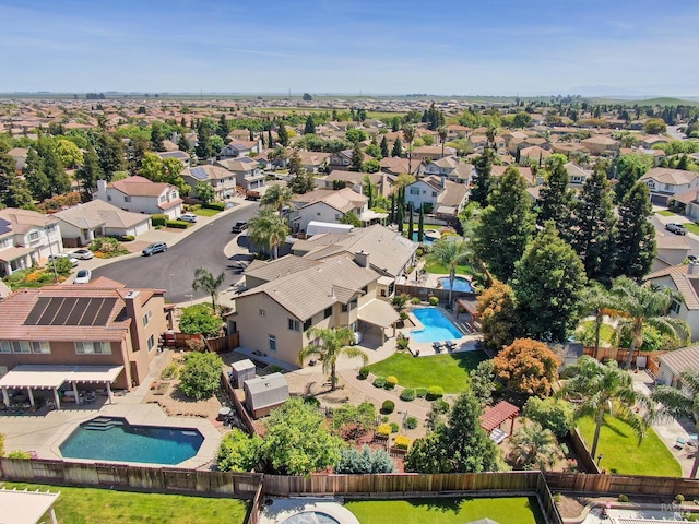 drone / aerial view featuring a residential view