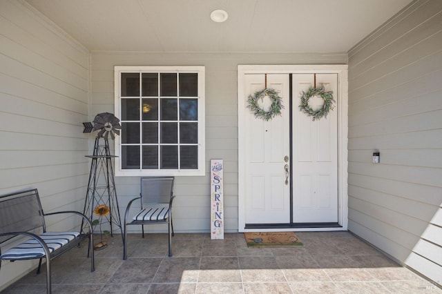 view of exterior entry