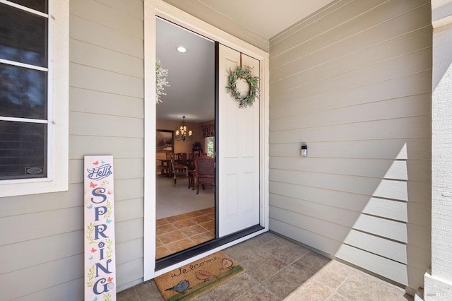 view of entrance to property