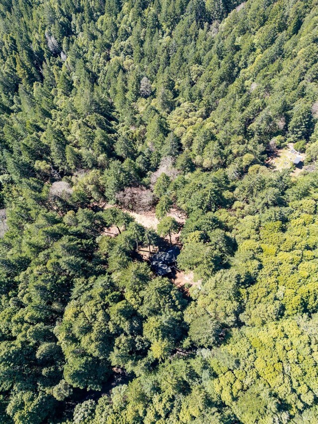 28900 Timberline Rd, Willits, CA 95490 - drone / aerial view featuring a wooded view