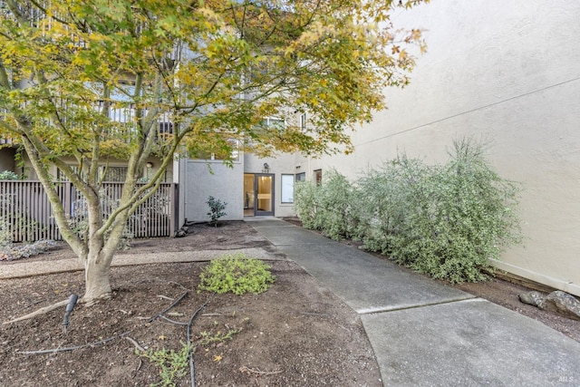 exterior space with fence