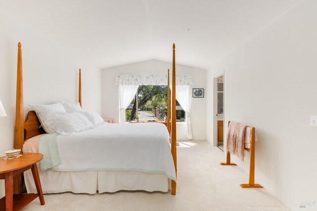116 Philip Dr, Healdsburg, CA 95448 - bedroom with light colored carpet and lofted ceiling
