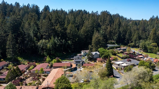 3880 Doris Murphy Ct, Occidental, CA 95465 - aerial view of property's location featuring a heavily wooded area and nearby suburban area