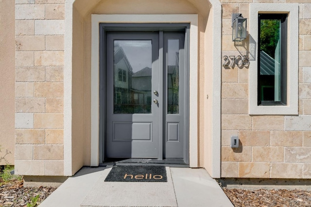 view of entrance to property