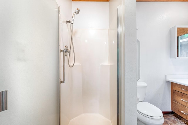 2 Pine Flat Rd, Cazadero, CA 95421 - bathroom with a shower stall, toilet, and vanity