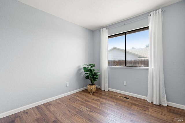 spacious closet with wood finished floors