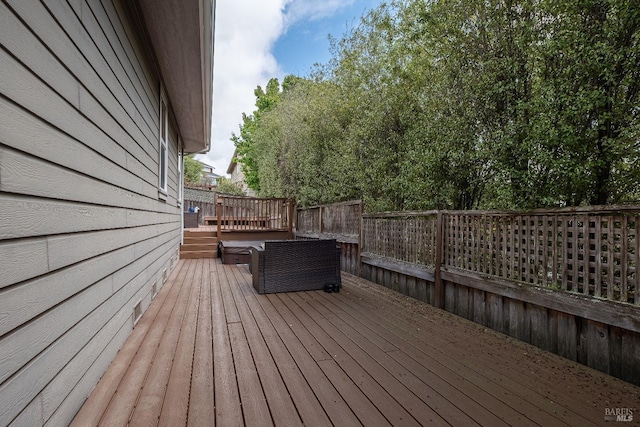 view of wooden terrace