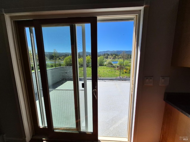 doorway with a wealth of natural light