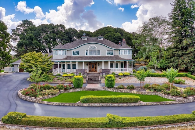 260 Metz Ln, Petaluma, CA 94952 - victorian house with a porch, a front yard, and a chimney