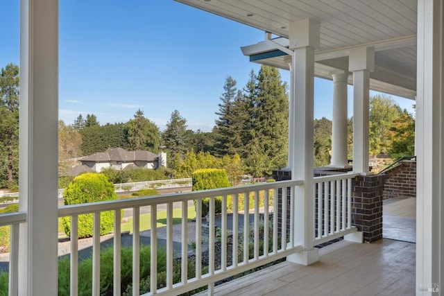 view of balcony